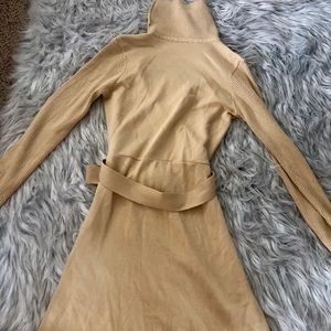 Tan sweater dress